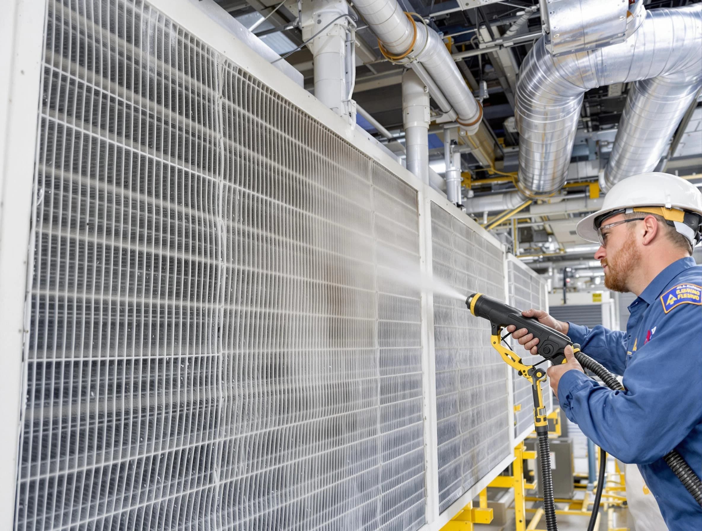 Professional commercial coil cleaning by Dickson Air Duct Cleaning in Dickson