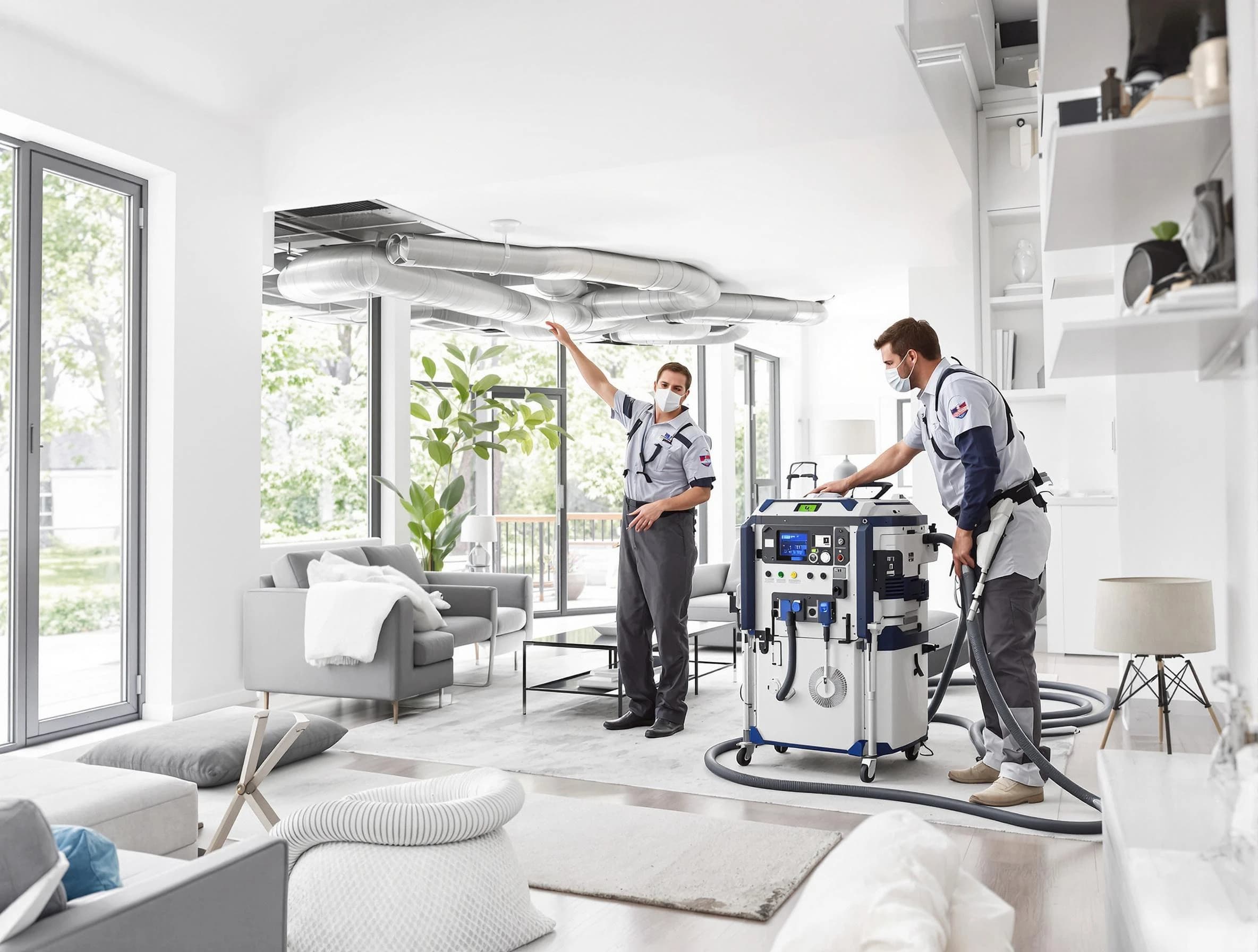 Dickson Air Duct Cleaning professional conducting pure air duct cleaning with state-of-the-art equipment in Dickson