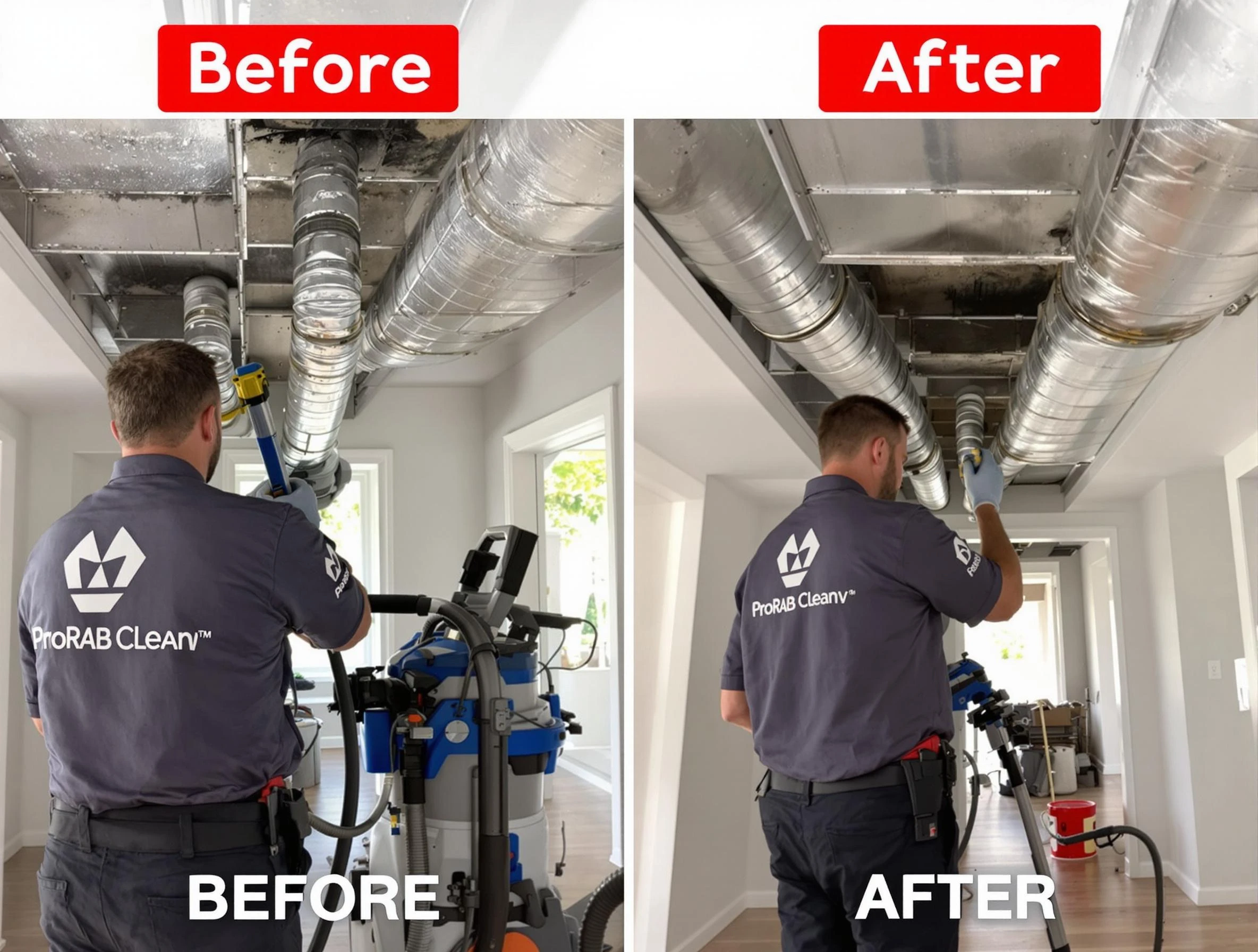 Dickson Air Duct Cleaning expert performing thorough residential duct cleaning in a Dickson home
